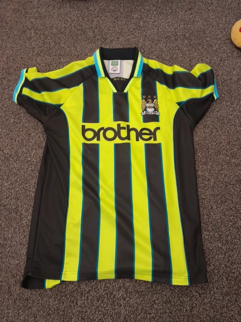 Maillot De Football Rétro MANCHESTER CITY 1998/99 - Marque Kappa - Taille XL - Neuf
