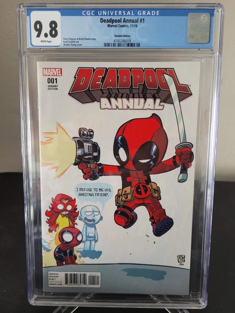 Deadpool Annual #1  Cgc 9.8 Graded Marvel 2016 Skottie Young Variant Cover