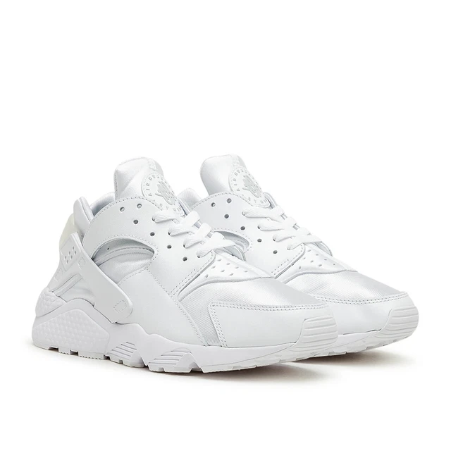 MENS NIKE AIR Huaraches Trainers DD1068 102 Triple White Size UK 7