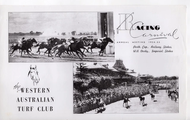 Queen Elizabeth at Gloucester Park Perth from the Western Mail Annual 1954