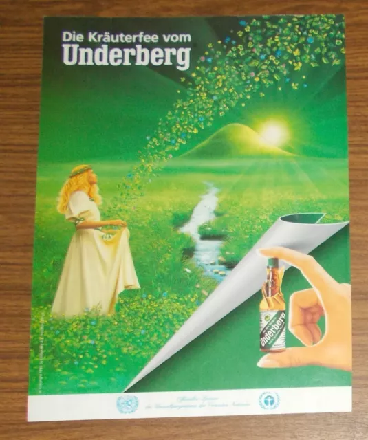 Seltene Werbung UNDERBERG - Die Kräuterfee vom Underberg 1993