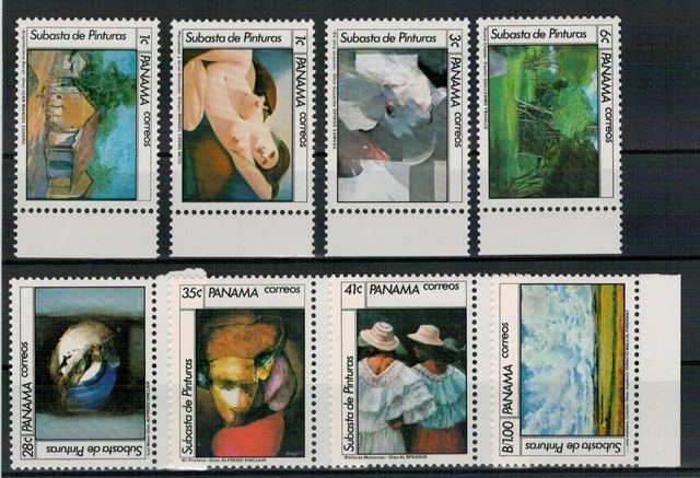 Panama: Nr. 1563-1570 ** postfrisch / Gemälde 1983
