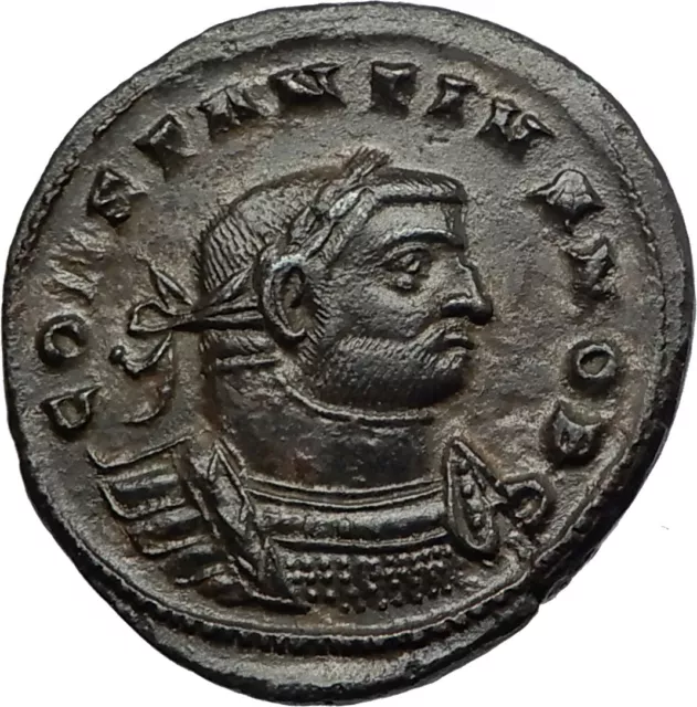 CONSTANTIUS I Chlorus 300AD Londinium London Mint RARE Ancient Roman Coin i66948