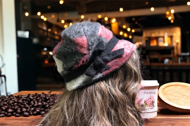 Women’s Multicolor Fall Winter Warm Super Cool Mohair Cloche