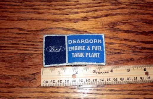 Wwii Ford  Dearborn  Engine & Fuel   Tank Plant   Employee Uniform Patch