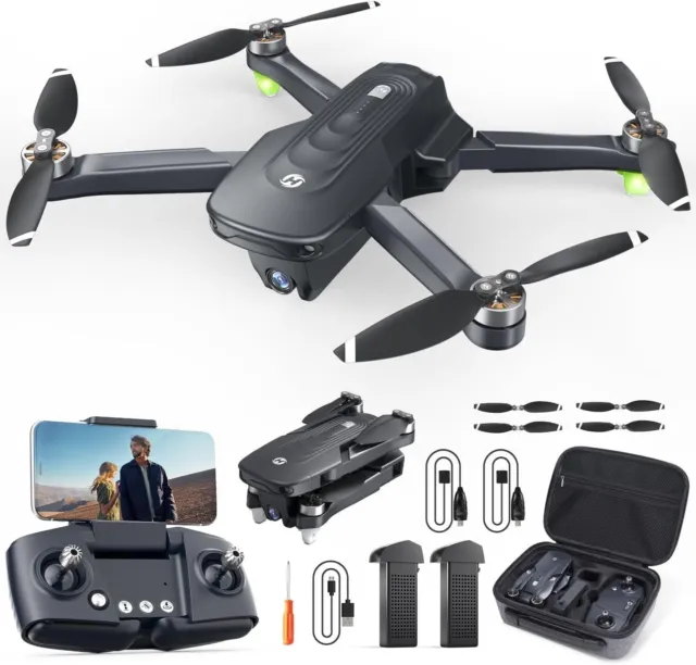 Holy Stone GPS Drohne 4K HD Kamera Fly More 5G Faltbar Quadrocopter Kameradrohne