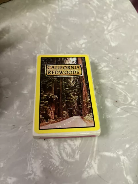 Vintage  California  Souvenir  Playing  Cards Redwood Forest