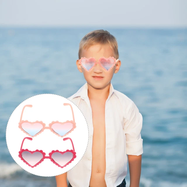 Gafas de sol en forma de corazón de aire acondicionado gafas de sol unisex moda