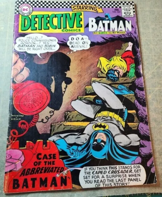 DC Comics DETECTIVE BATMAN #360 1967 Silver age - Carmine Infantino Art