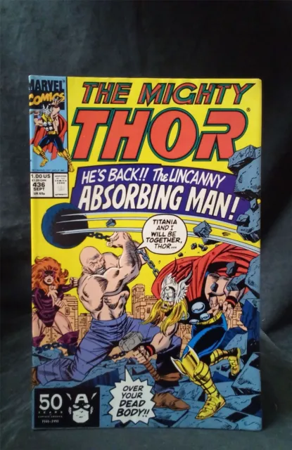 The Mighty Thor #436 1991 Marvel Comics Comic Book