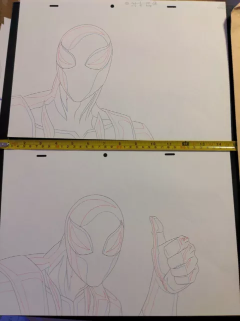 Marvel animation cels Production Art Comics ULTIMATE SPIDERMAN ice giant S1