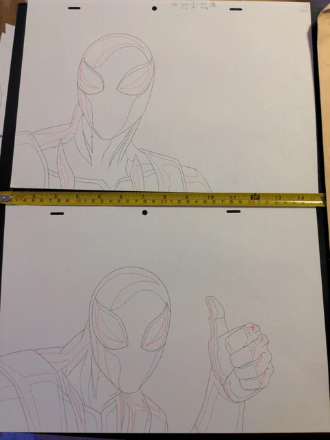 Marvel animation cels Production Art Comics ULTIMATE SPIDERMAN ice giant S1