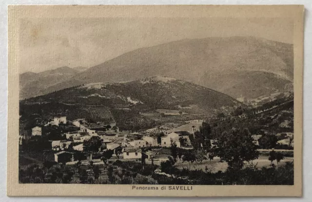 Cartolina Savelli panorama veduta Crotone Calabria paesaggistica T12
