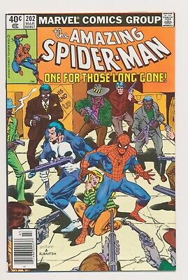 Marvel Amazing Spider-Man #202 1979 Appearance Of Punisher Newsstand Issue