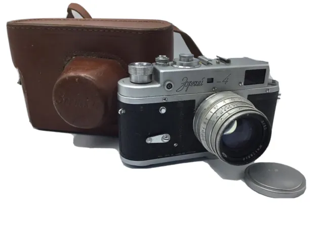 Zorki-4 Vintage 1960's Soviet Rangefinder Camera with case - See Description