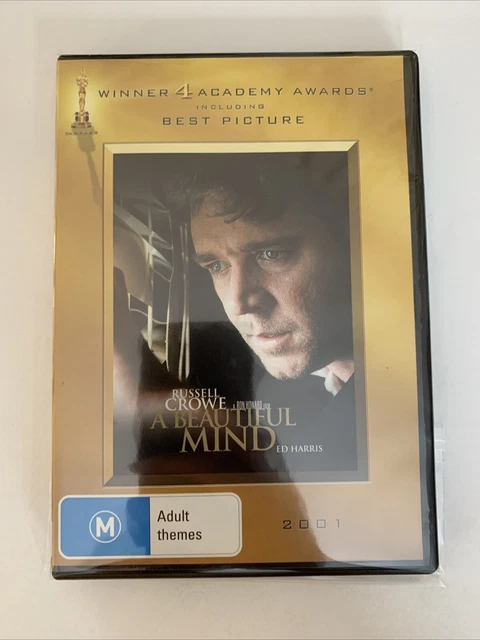 A BEAUTIFUL MIND DVD 2001 Russell Crowe Jennifer Connelly Region 4 