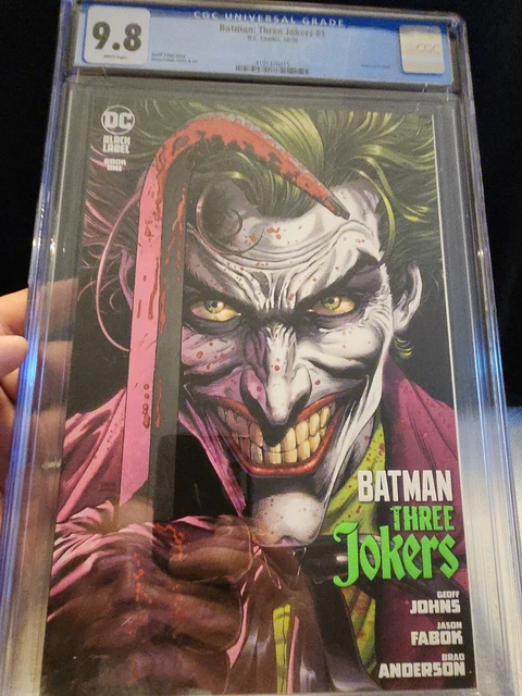 BATMAN THREE JOKERS #1 JASON FABOK CROWBAR COVER DC COMIC GEOFF JOHNS 01 Cgc9.8