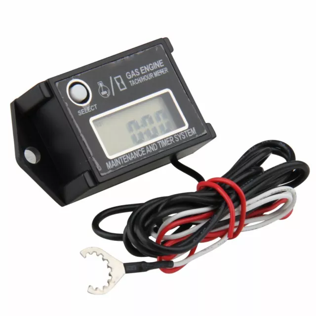 Digital Hour Meter Tachometer Maintenance Reminder Max RPM Recall for Motorcycle 2