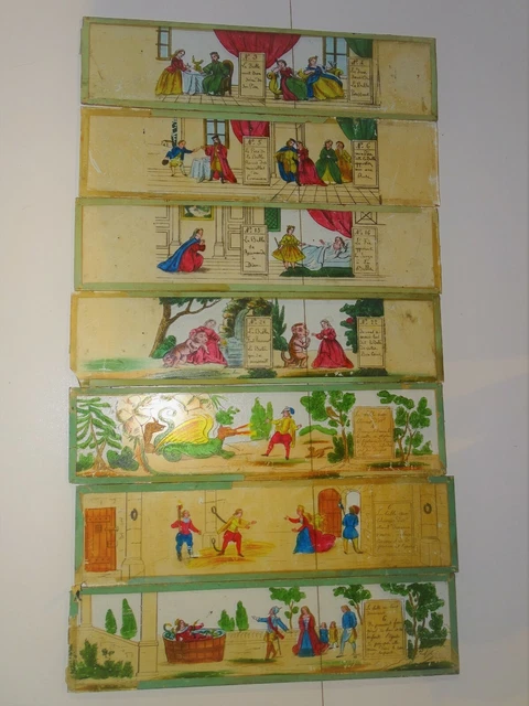 obroanie soldats lot de 9 plaques lanterne agique vers 1900