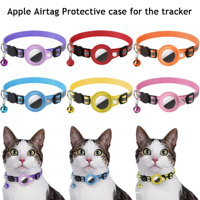Pour Apple Airtag Chat Chien Collier Réfléchissant Animal Étui Air Tag GPS  Anti