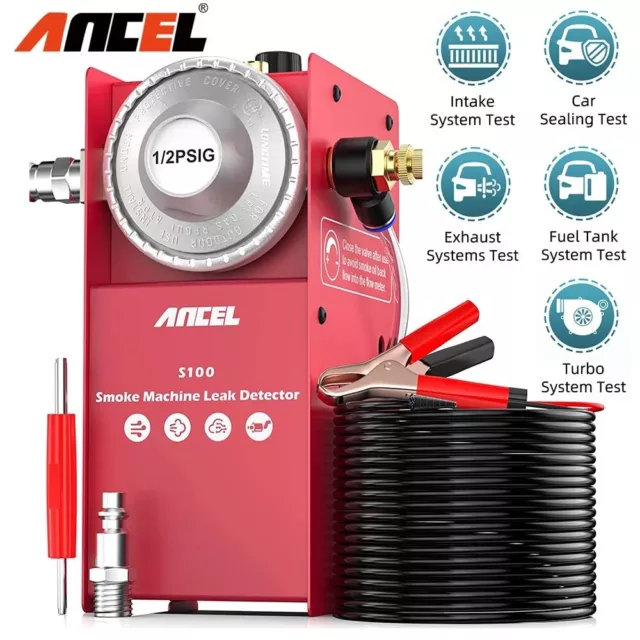 ANCEL S100 Smoke Machine Automotive EVAP Smoke Machine Diagnostic Leak Tester