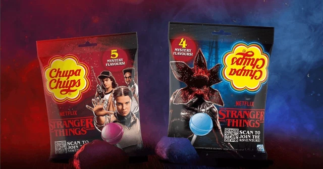 32 CHUPA CHUPS Stranger Things lollies, Watch Party, Mystery Flavours ...