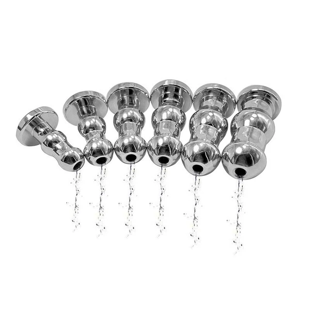Dilatatore Uretrale Maschio In Acciaio Inox &ndash; Spina Pene Con Foro Passante &ndash; Nuovo Pakistan