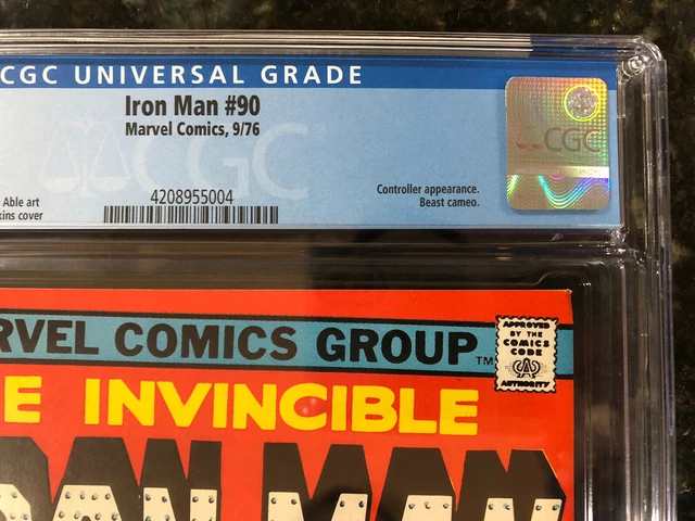 The Invincible Iron Man 90 CGC 9.0 1976 Controller Shooter- BUY 1, GET $14 OFF 2 5