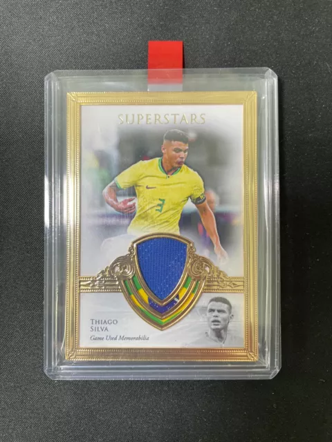 2023-24 Futera Unique - Thiago Silva Superstars Gold Framed 04/15 Memorabilia