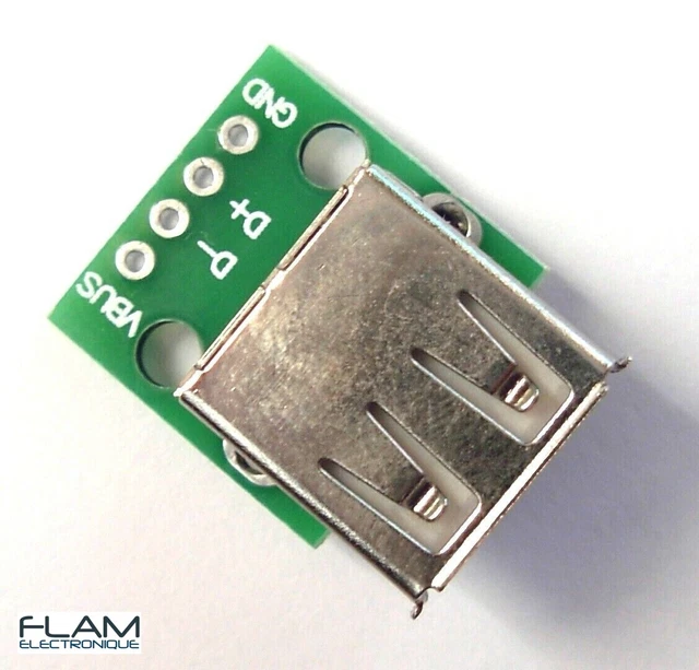 3 Connecteurs USB Micro B Femelle SMD - Pièces électroniques Faciles à Souder