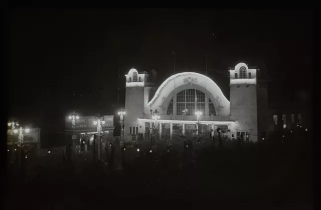 Antike Magische Laterne Schiebe 1904 Bradford Ausstellungsfoto Nr. 12 Konzertsaal