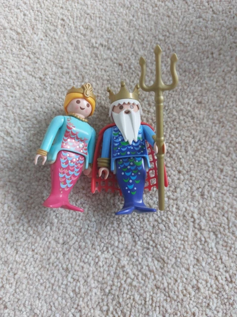 Playmobil Sea King And Mermaid Toy Set - Includes Two Figures For Imaginative Play, Ages 4+