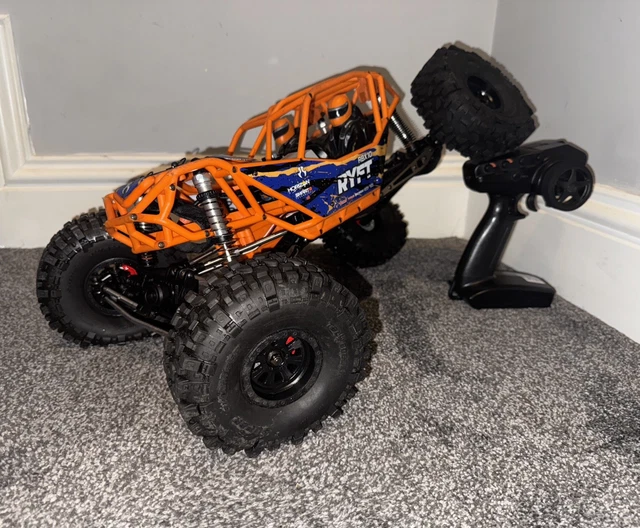 AXIAL RBX10 RYFT 4WD Rock Racer 1/10 Scale Orange Rock Crawler RC Car ...