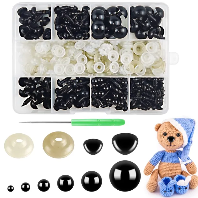 Lot de 70 boutons en plastique en forme d'yeux de sécurité, à coudre sur  ours en peluche, accessoires de couture