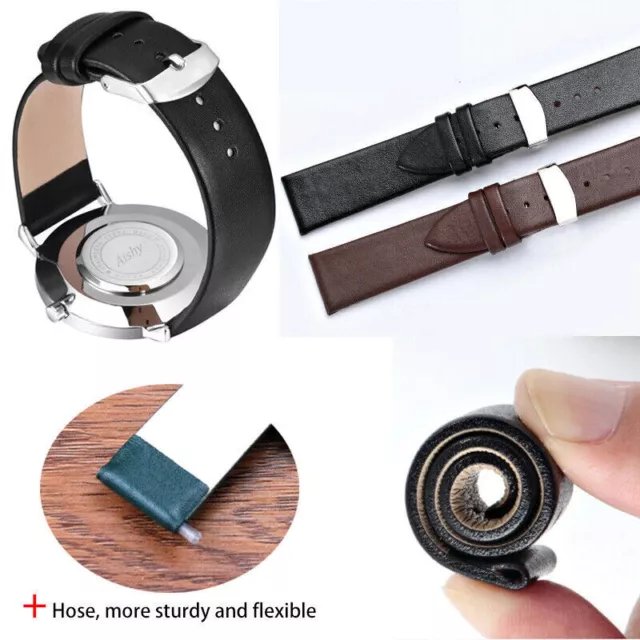 Watch Strap For Withings Activite Pop / Scanwatch 38mm Genuine Leather Band