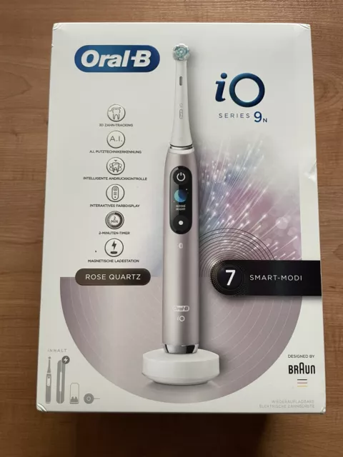 Oral-B iO9 Series elektrische Zahnbürste - Rose Quartz mit Ladestation