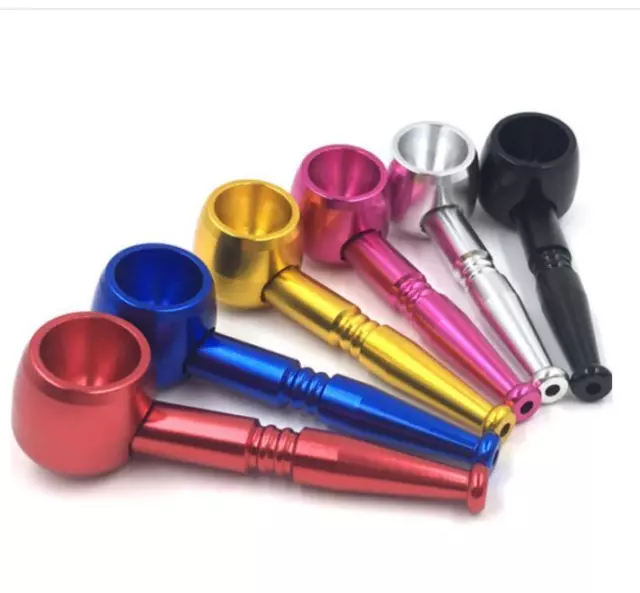 Small Bowl Tobacco Stems Metal Smoking Pipes Portable Creative Tobacco Pipe