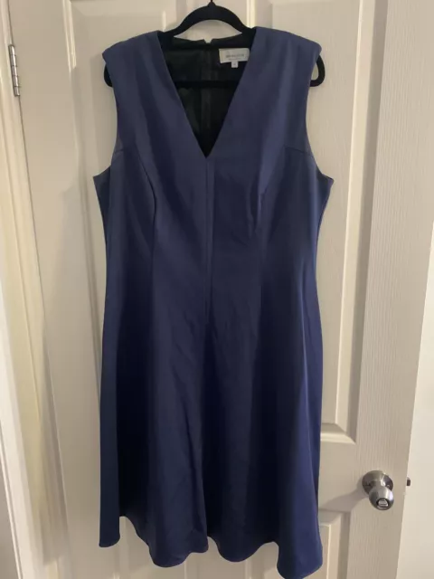 Veronika Maine Navy Dress 16 A Line