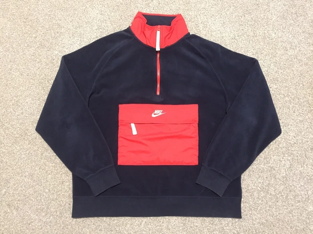 Nike half zip borg sweat cheap