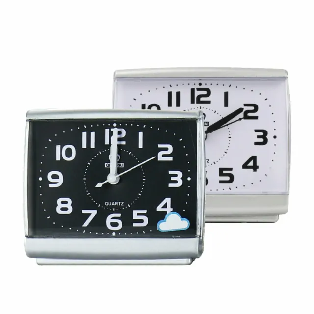 Quarz Wecker Analog Tischuhr Reisewecker Uhren Alarm ohne Ticken Sweep-Uhrwerk