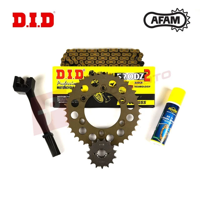 KTM SXF350 DID Gold G/B Kette Orange Supersprox Kettenrad Kit
