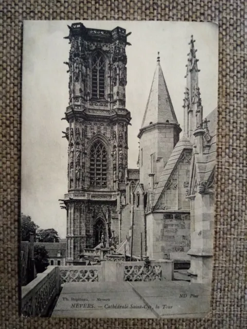 Cpa Nevers Cathedral Saint Cyr La Tower
