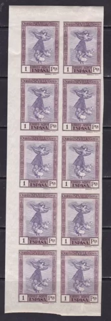 1930 - España - Edifil 526s - Quinta Goya - Bloque 10 - 1 Pta Sin Dentar MNH