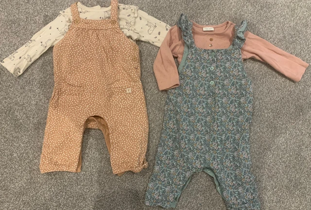 #17 bundle John Lewis dungarees set / Next outfit 3-6 months baby girls