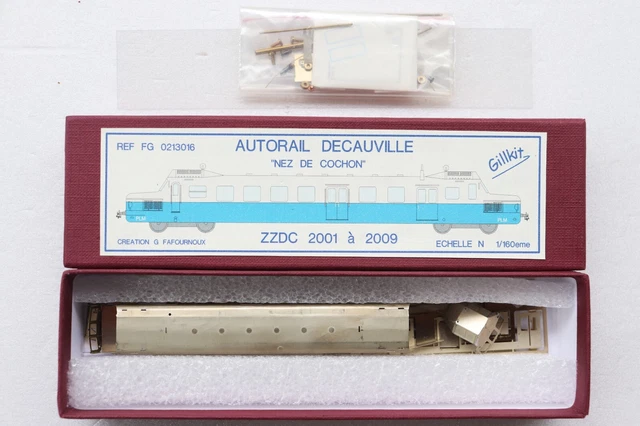 Kit Autorail Decauville 'Nez De Cochon' PLM SNCF – Échelle N – Gillkit (laiton)