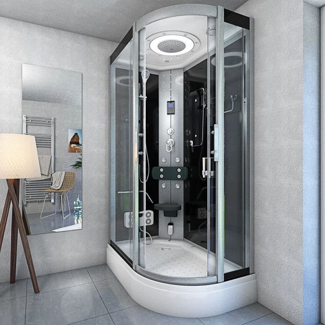 AcquaVapore doccia a vapore sauna doccia box doccia D60-73T2R 80x120cm