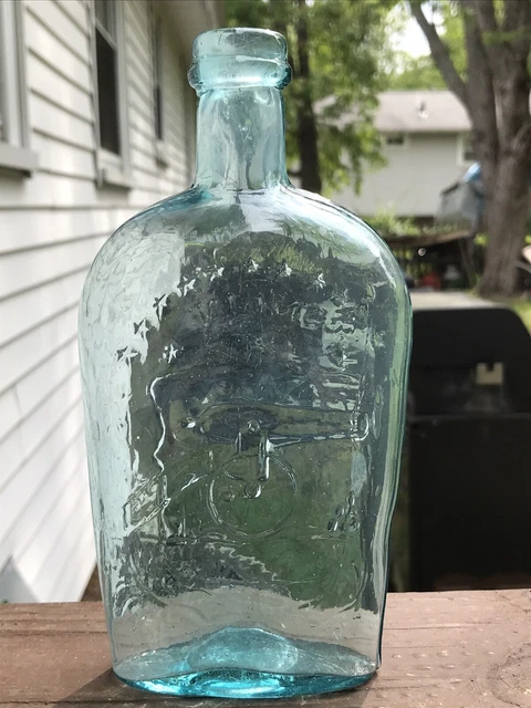 1800’S Clasped Hands Canon Historical Flask