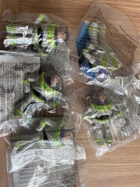 X5 McDonalds Happy Meal Spielzeug Buzz Lightyear Disney Pixar Spielzeug Geschichte neu versiegelt
