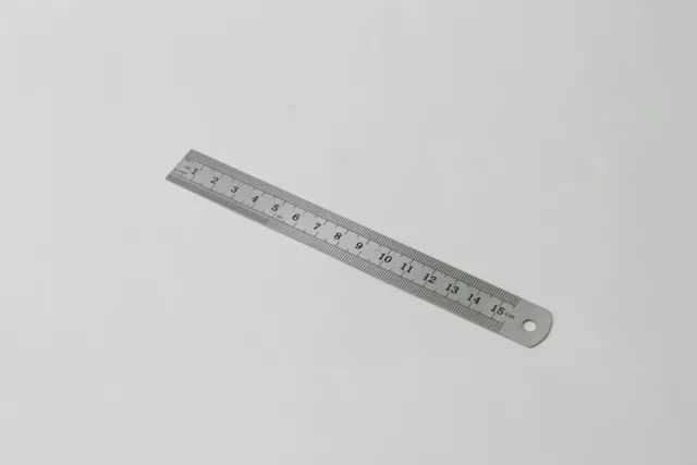 Stahllineal Stahlmaßstab Werkstattlineal Lineal Edelstahl Maßstab 150mm 15cm