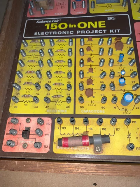 Vintage 150 In 1 Electronic Project Kit Science Fair - 1976 - Board Only, No Box